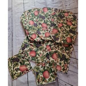 Fruit Grapes Berries Kitchen Linnens Set 4 Placemats Napkins Runner Pot Holder